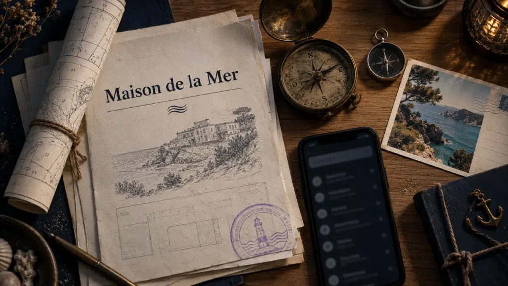 Maison de la mer Mandelieu la Napoule : documents administratifs et plan cadastral