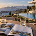 Villa mandelieu la napoule vue mer, piscine et jardin méditerranéen