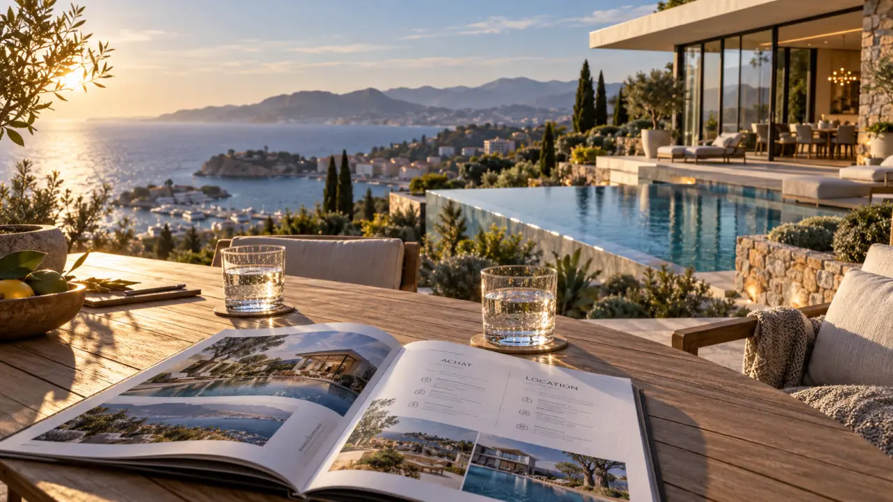 Villa mandelieu la napoule vue mer, piscine et jardin méditerranéen